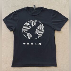 Tesla Earth Day Black T-Shirt